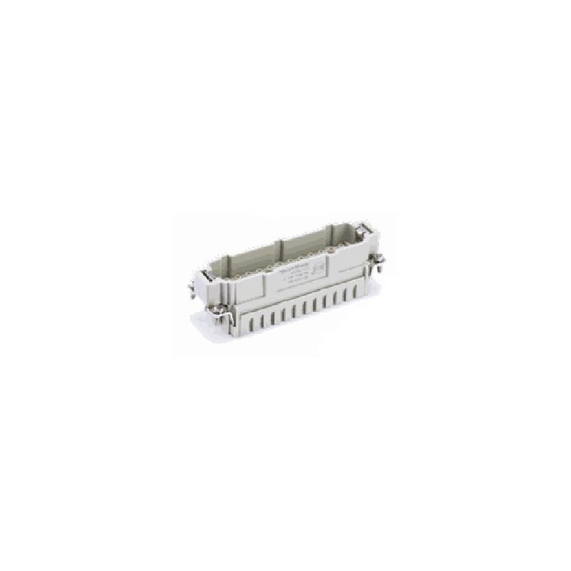 Insert HVE, Raccordement à Sertir, mâle, 12 pin, 16A, Polycarbonate, 24B|48B 